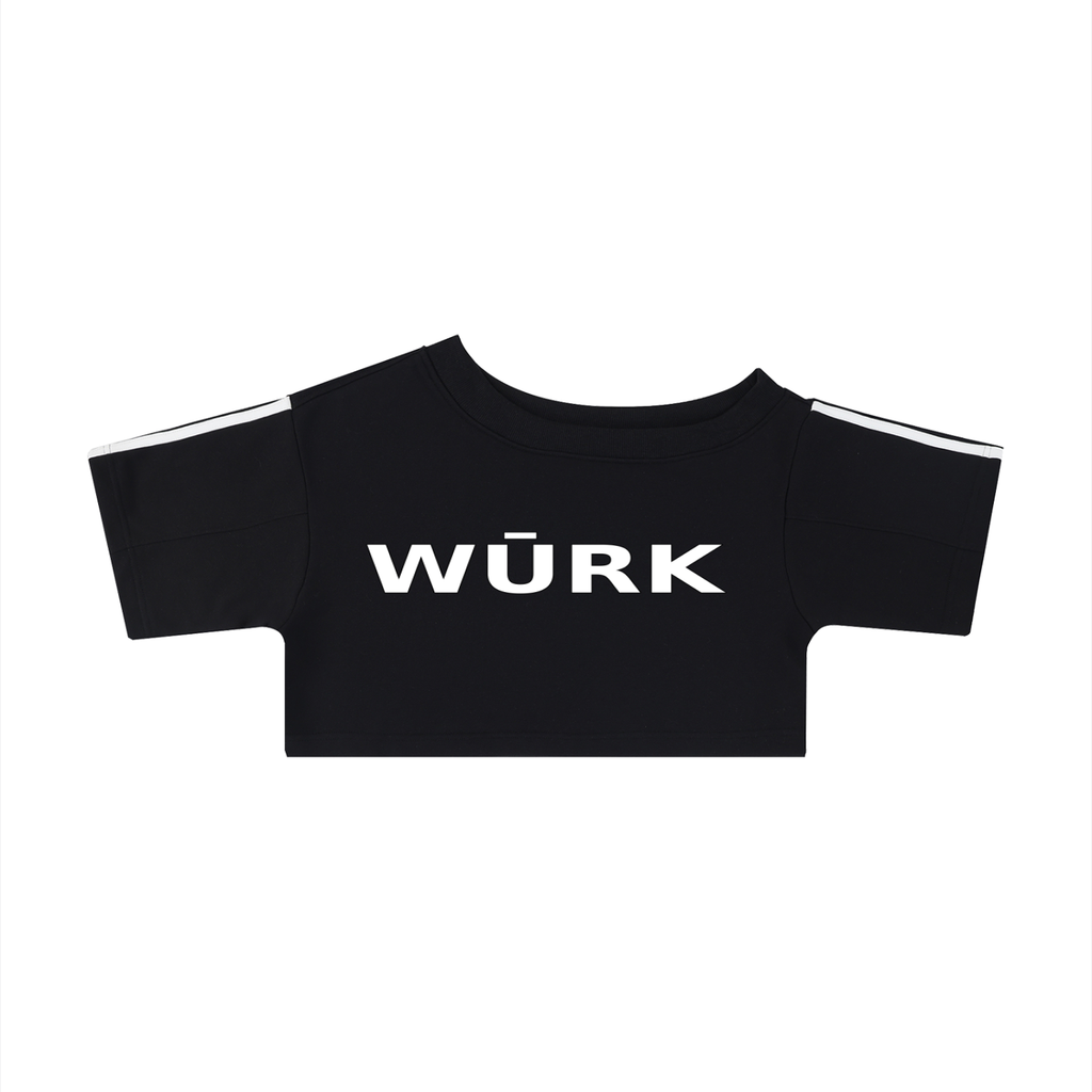 Women's Wūrk Off-the-Shoulder Crop T-Shirt
