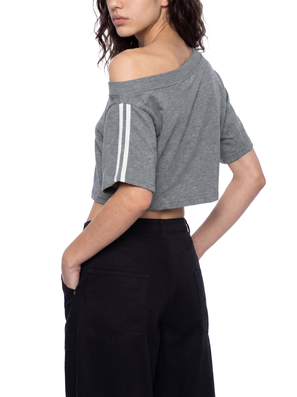 Women's Wūrk Off-the-Shoulder Crop T-Shirt