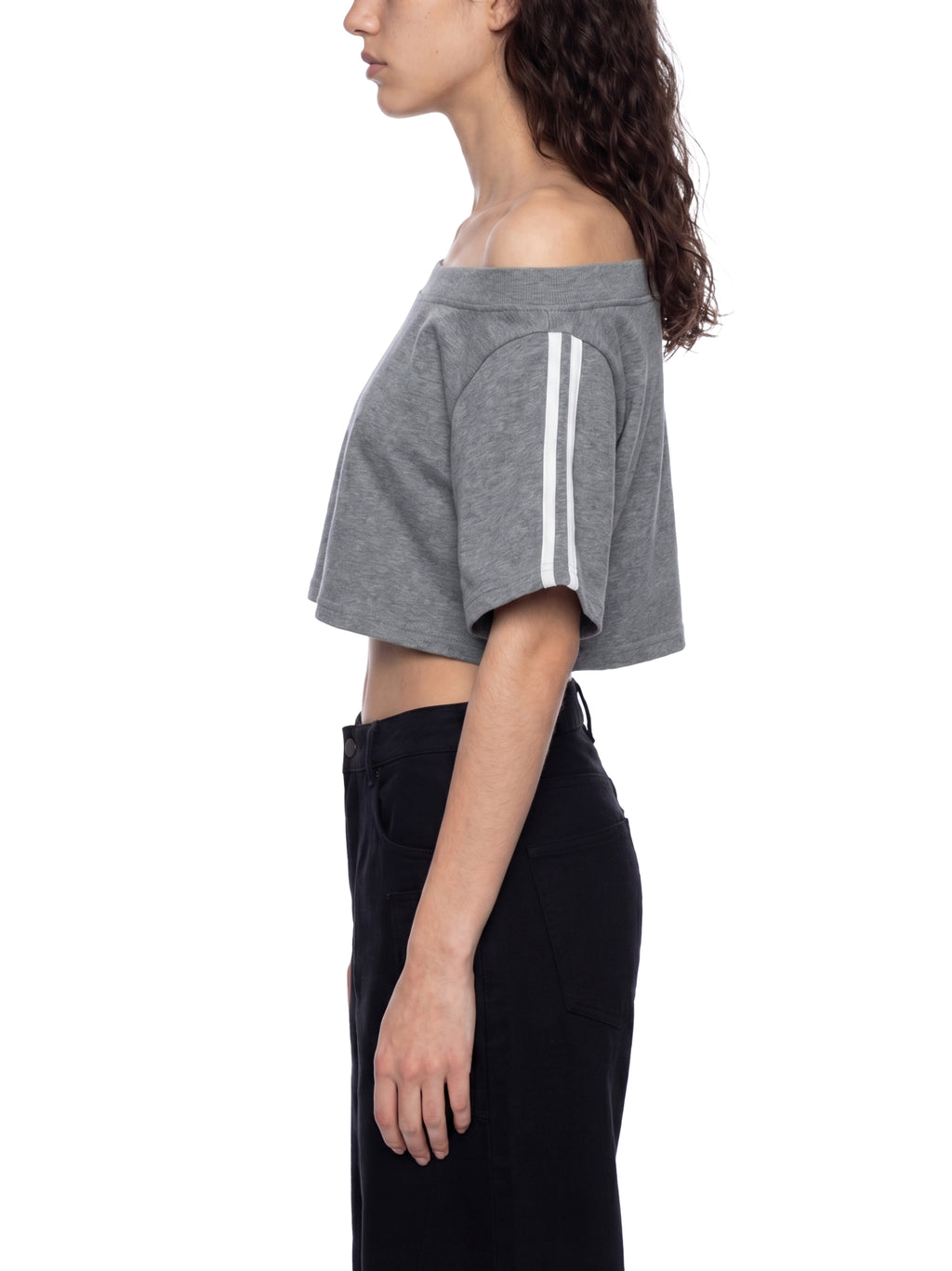 Women's Wūrk Off-the-Shoulder Crop T-Shirt